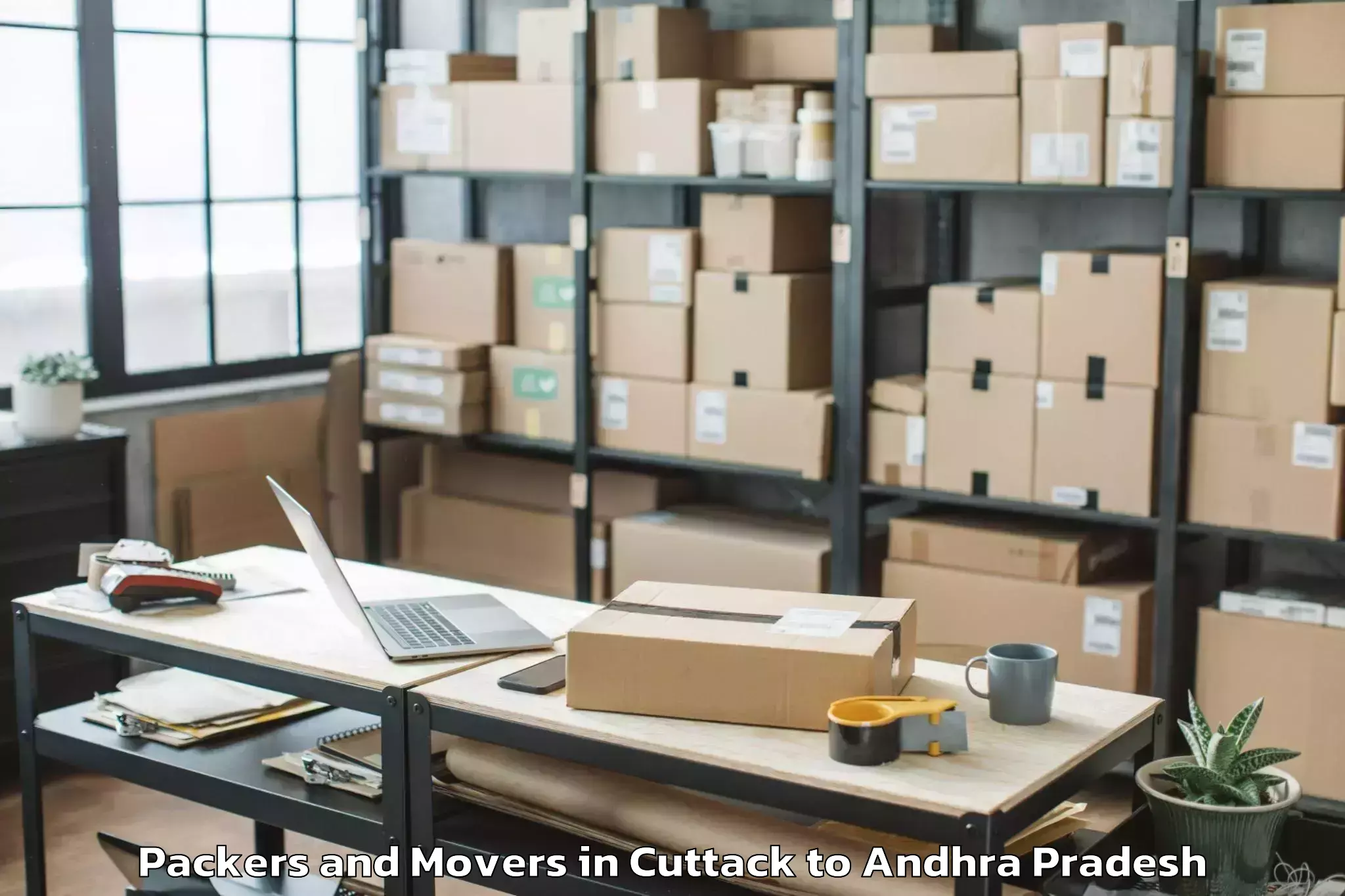 Cuttack to Koyyalagudem Packers And Movers Booking